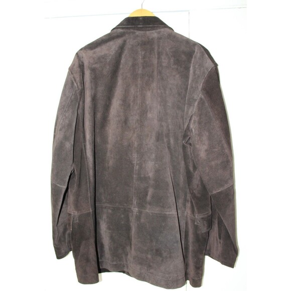 VTG Mens Size XL GAP Brown Suede Leather Jacket 2003 - Picture 14 of 14